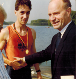 1994 - Tony De Borger met Stan De Clercq (eerste voorzitter van TRT Hazewinkel)